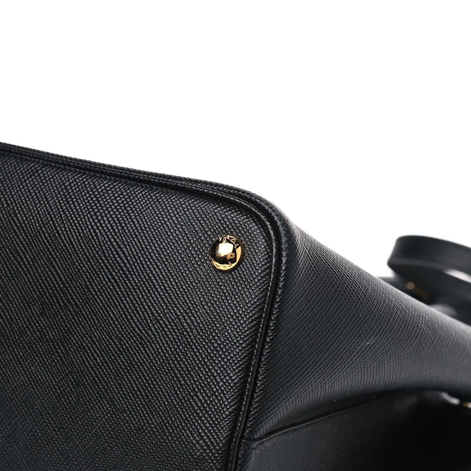 Prada Saffiano Cuir Small Double Bag Black Fuoco 11 of 14