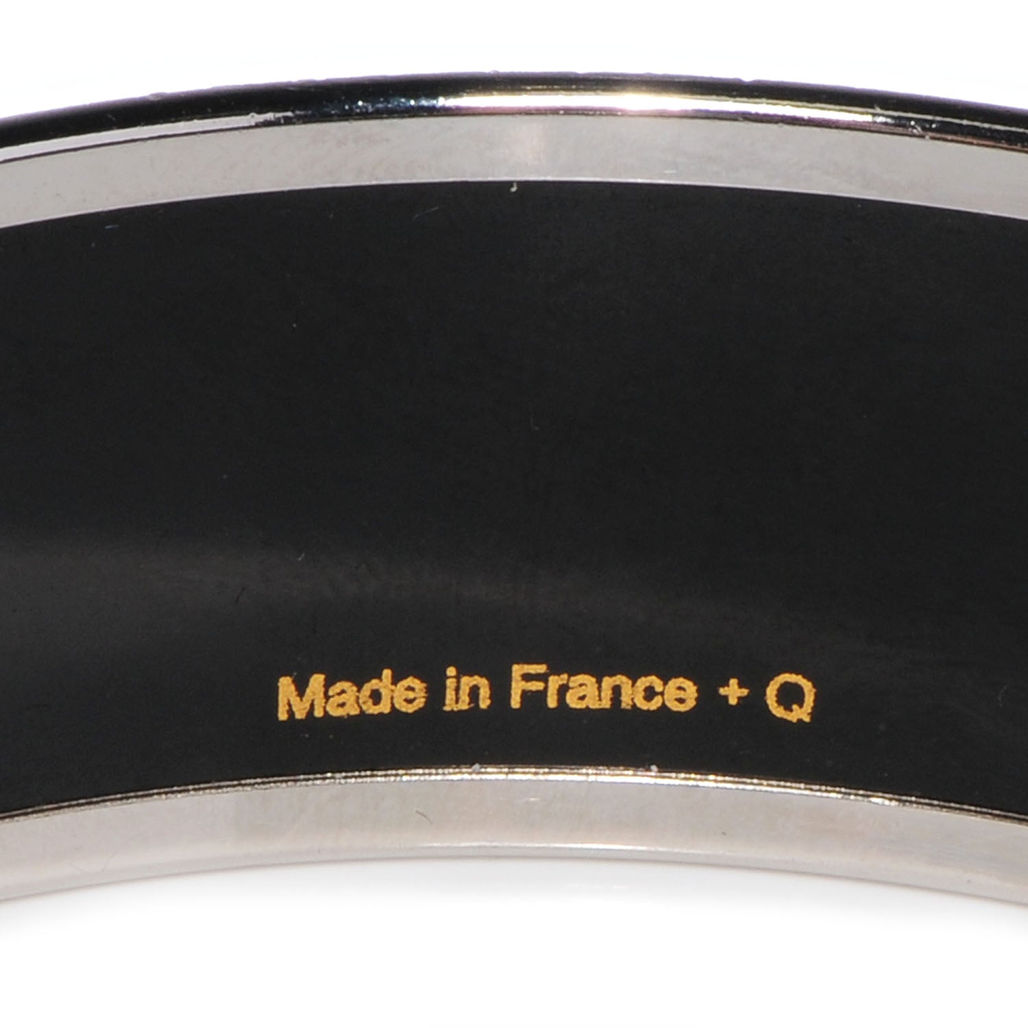 Hermes Enamel Printed Circuit 24 Faubourg Wide Bracelet 62 5 of 6