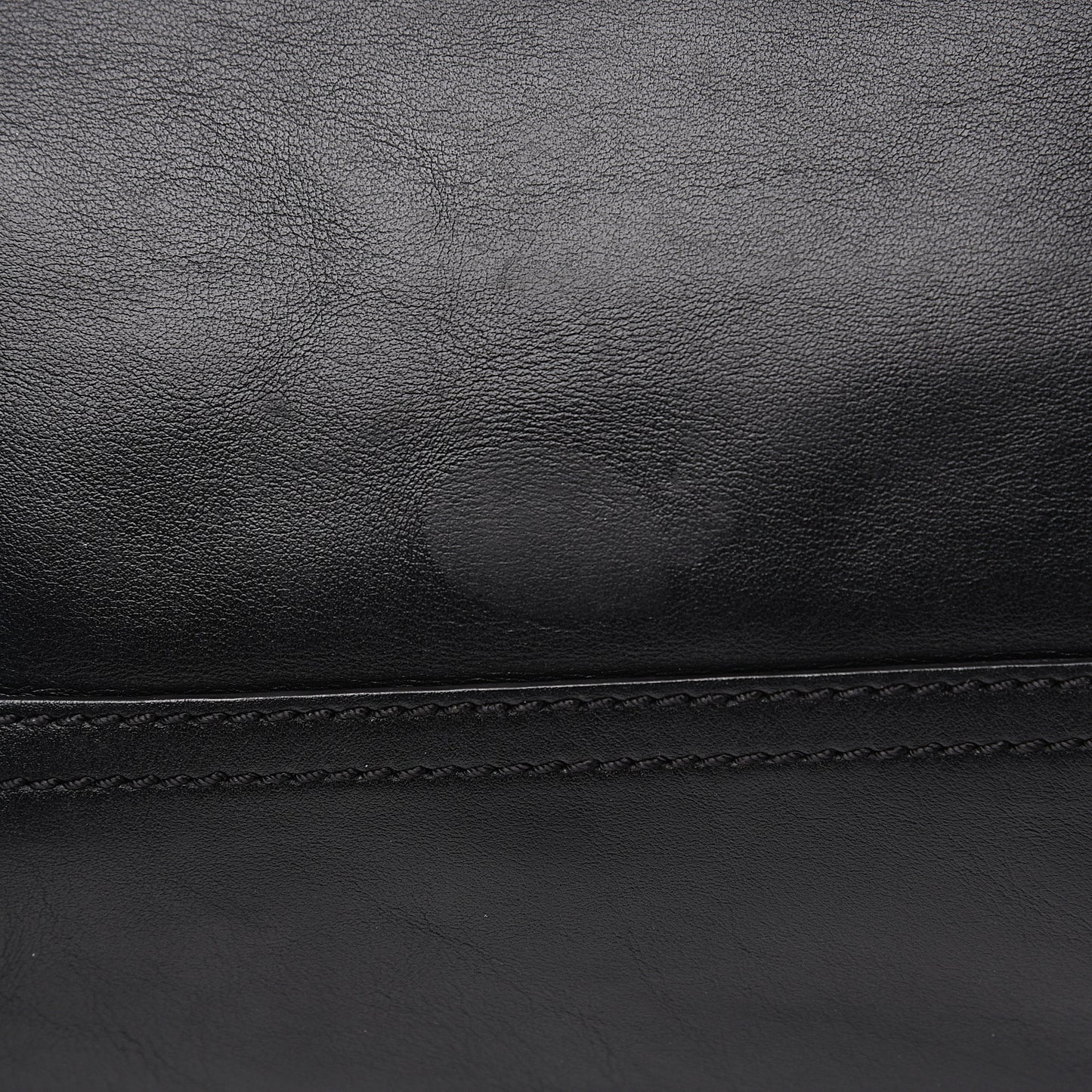 Calfskin Whipstitch Small Pandora Black