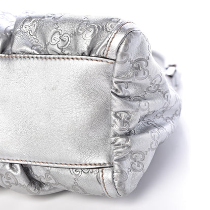 Gucci Metallic Guccissima Medium D Gold Hobo Silver 11 of 13
