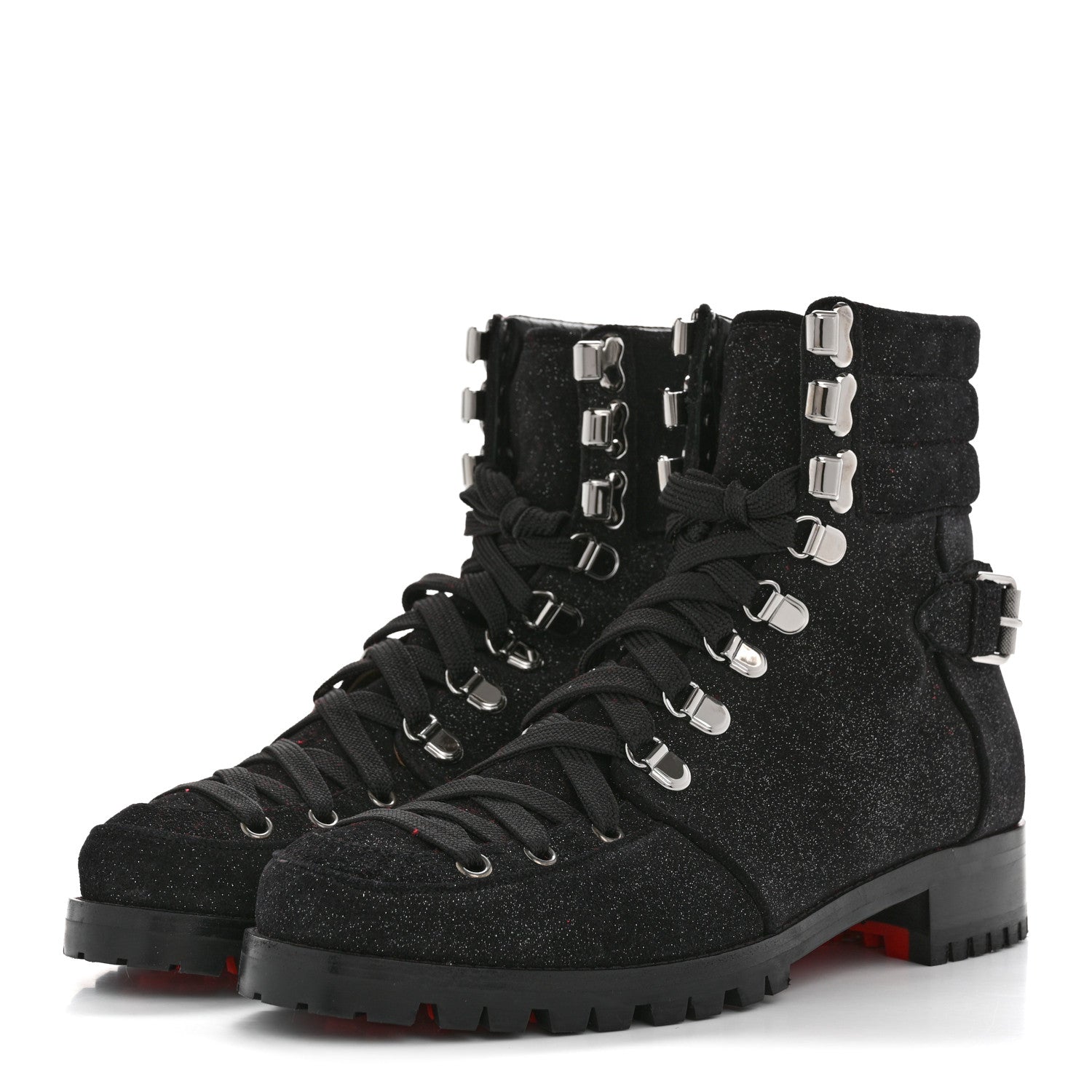 Christian Louboutin Crosta Star Who Runs Flat Boots 39 Black 4 of 8