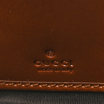 Gucci GG Supreme Monogram Cuoio Toscano Zip Around Wallet Beige Ebony Cuir 6 of 6