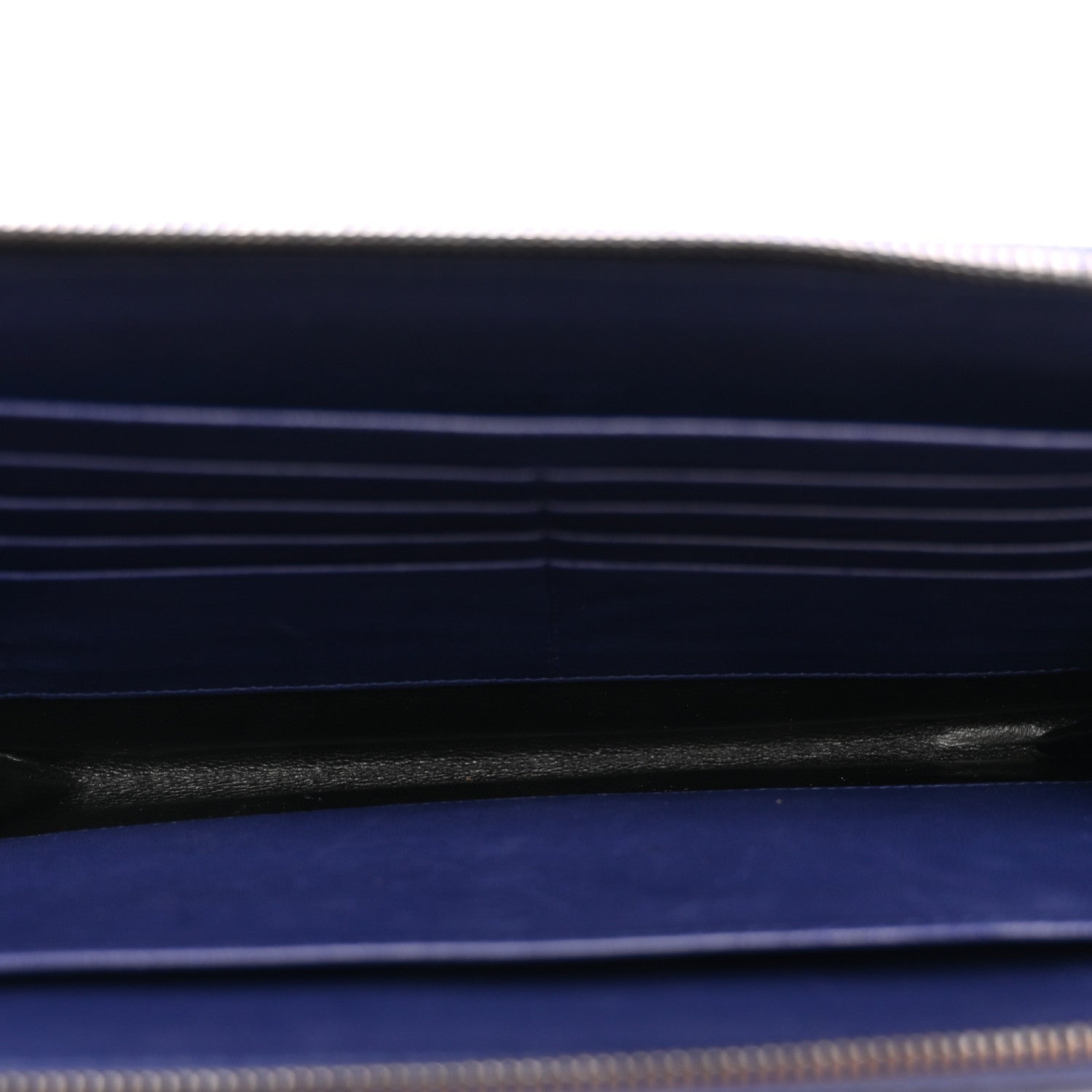 Bottega Veneta Nappa Intrecciato Flat Zip Pouch Navy 5 of 7