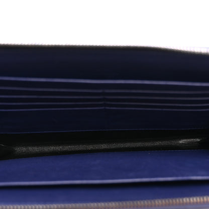 Bottega Veneta Nappa Intrecciato Flat Zip Pouch Navy 5 of 7