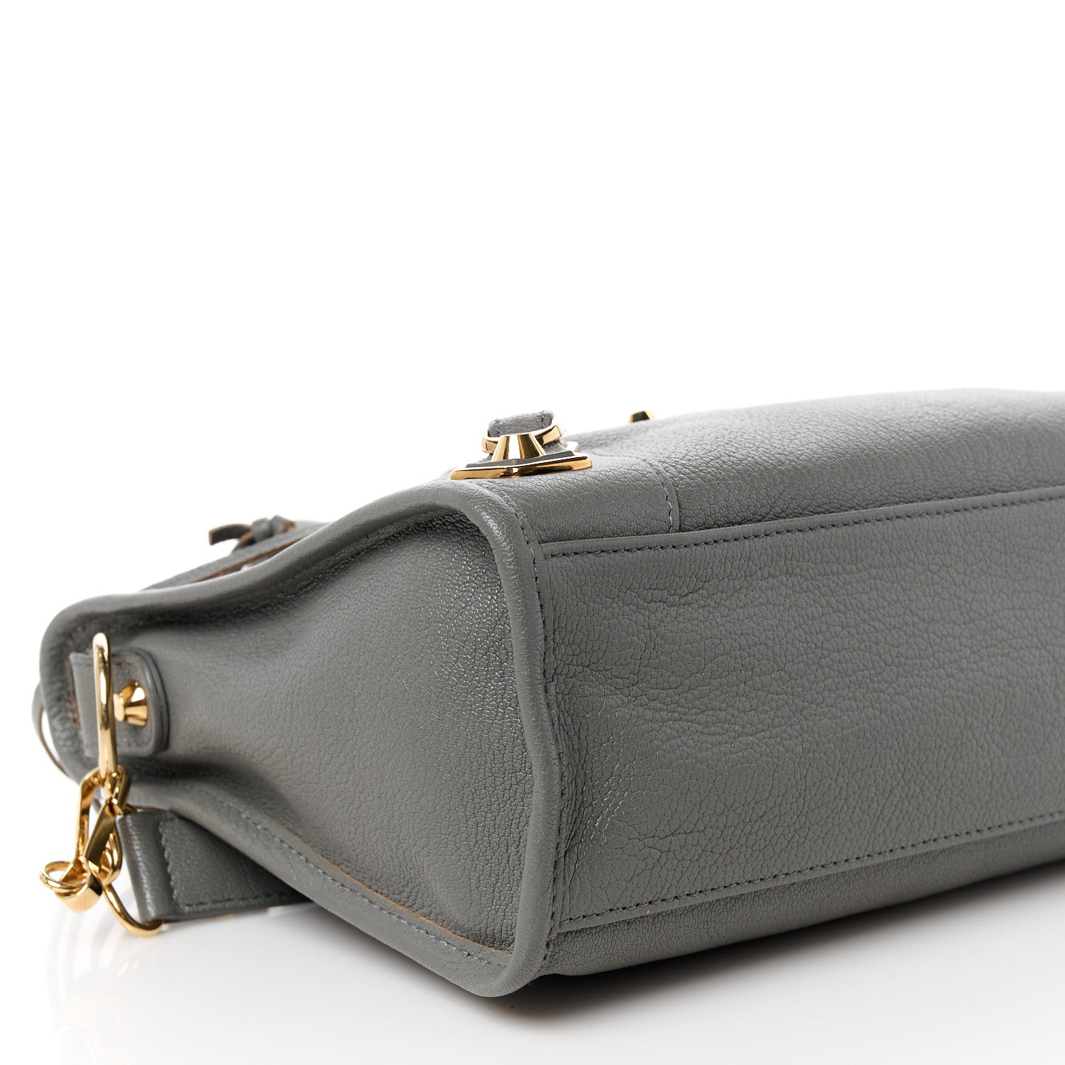 Balenciaga Chevre Gold Metallic Edge Hardware S City Gris Acier 10 of 11