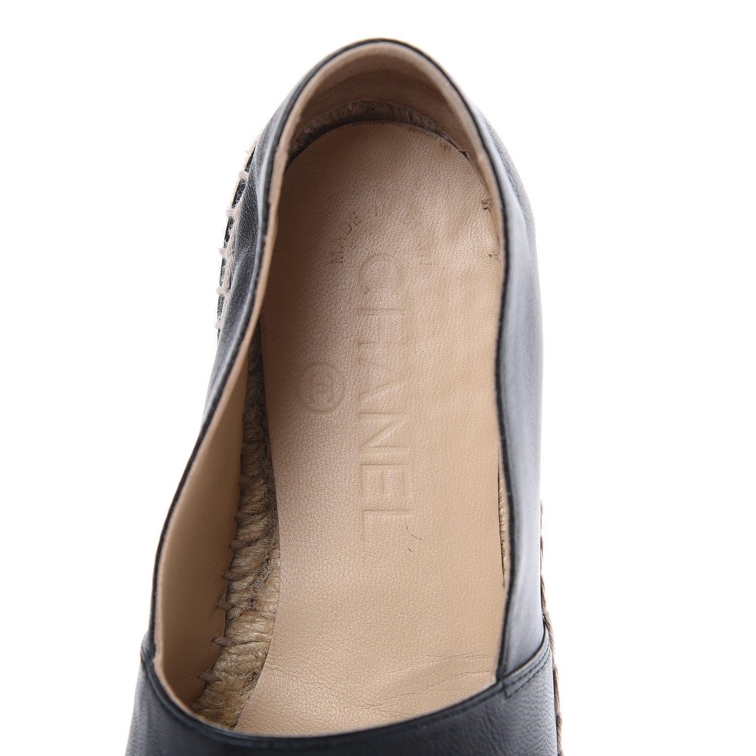 Chanel Lambskin CC Espadrilles 35 Black 5 of 11