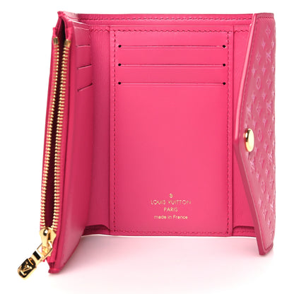 Louis Vuitton Calfskin Nanogram Embossed Victorine Wallet Rose 5 of 9