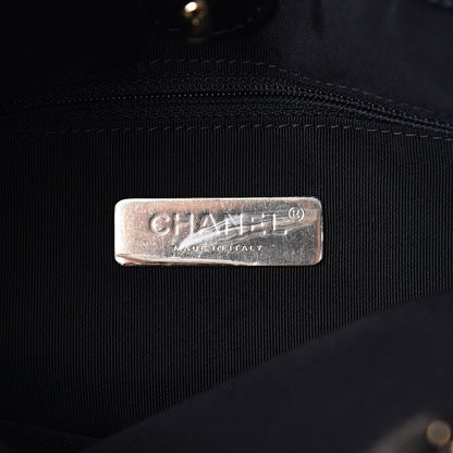Chanel Lambskin Stitched Small Shopping Tote Black 6 of 11