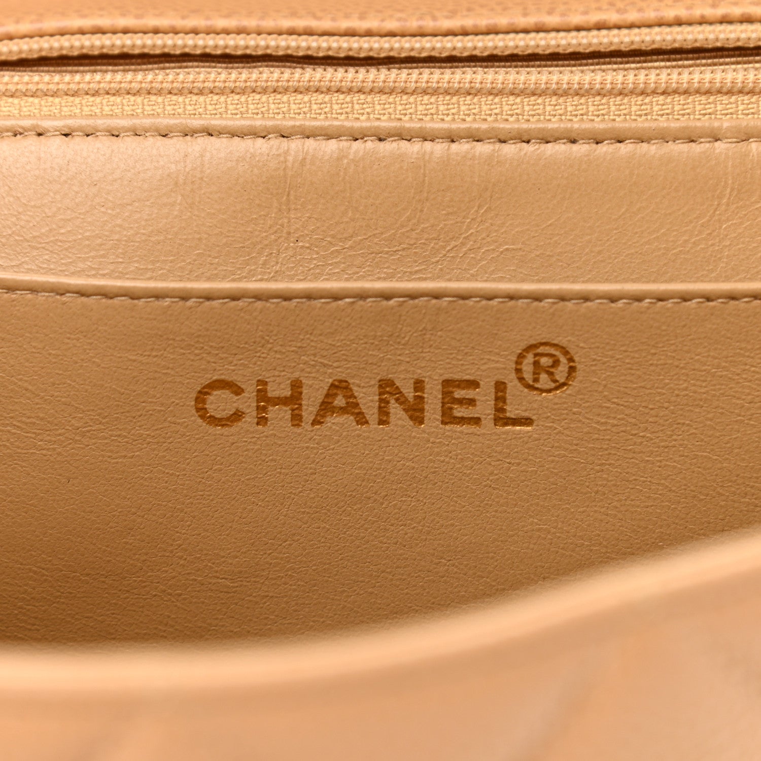 Chanel Caviar Jumbo Single Flap Beige 6 of 10