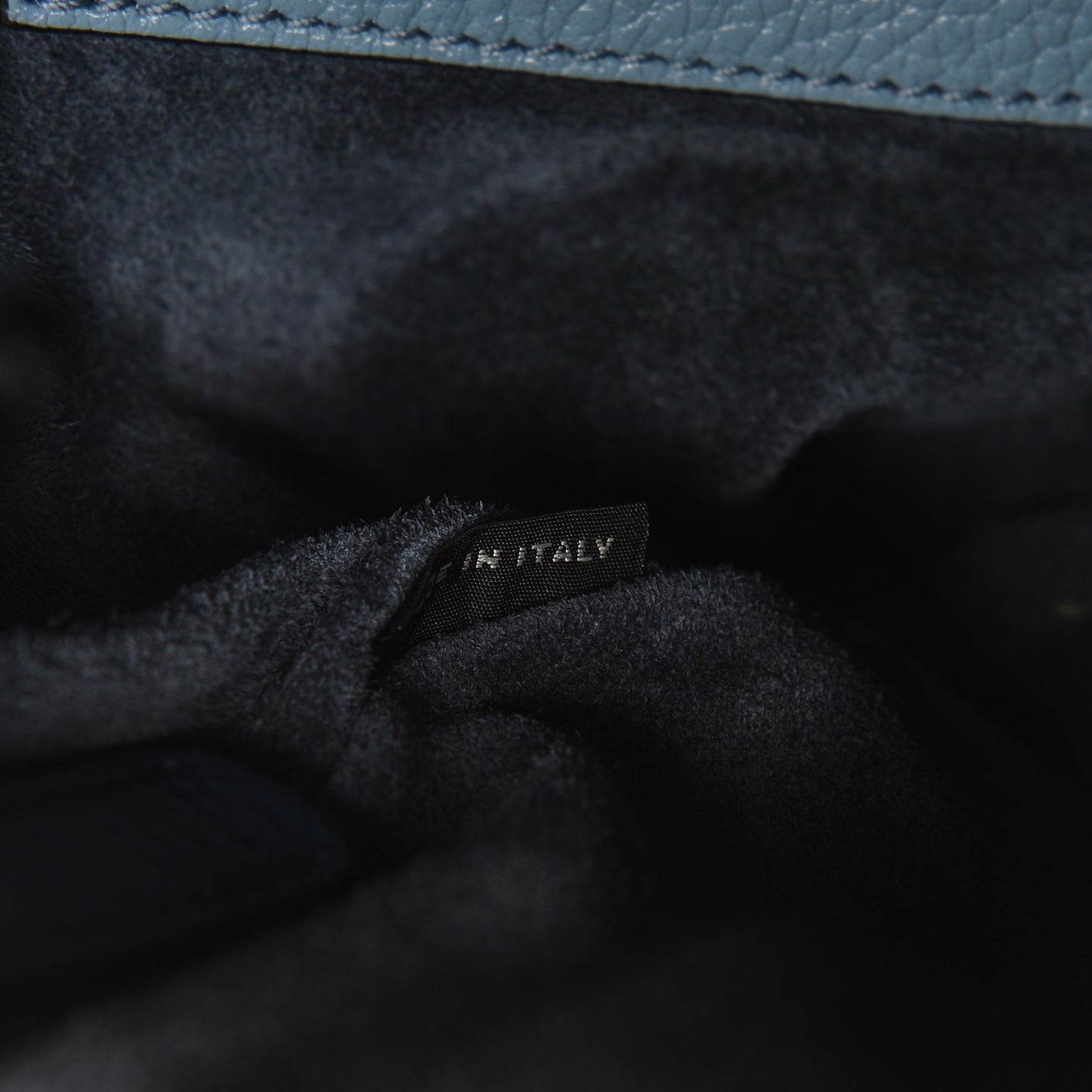 Goatskin Madras Bi-Color Shoulder Bag Cobalto Astrale