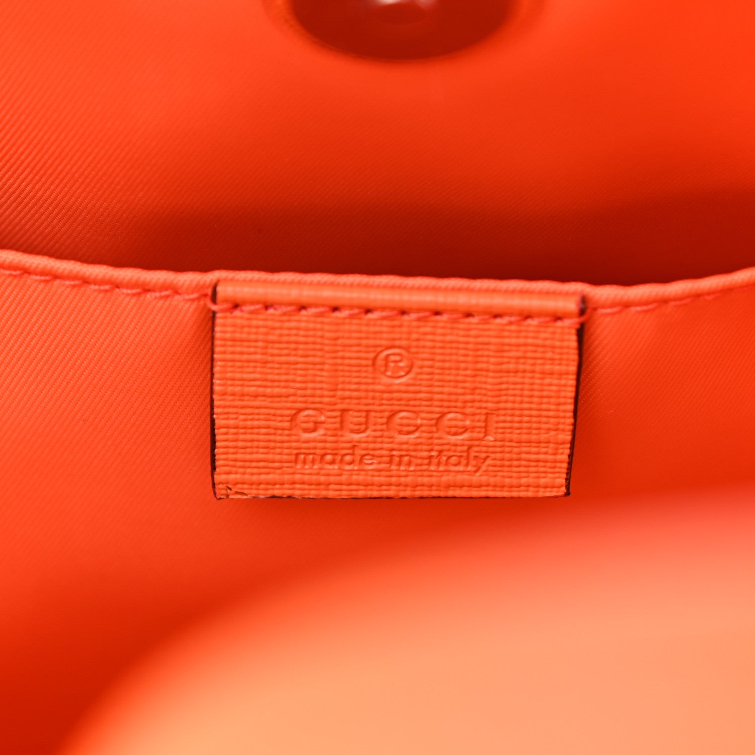 Gucci GG Supreme Monogram Banana Childrens Tote Beige Ebony Multicolor Carrot Orange 6 of 10