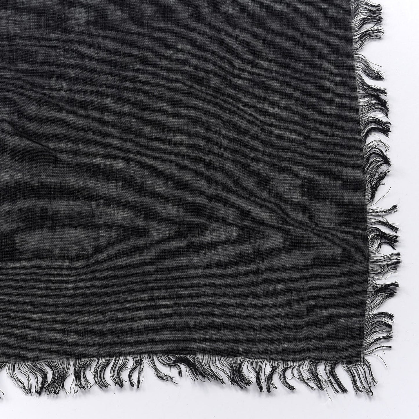 Modal Silk Logo Square Scarf Black
