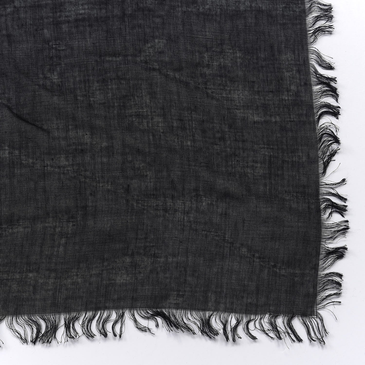Gucci Modal Silk Logo Square Scarf Black 2 of 4