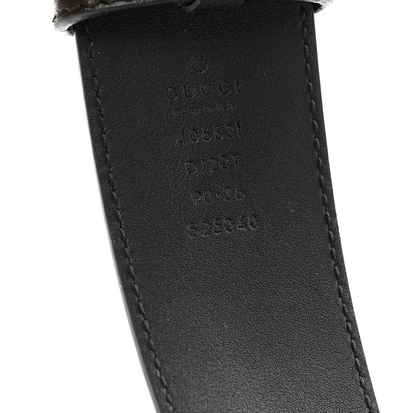 Calfskin Double G 40mm Belt 90 36  Black