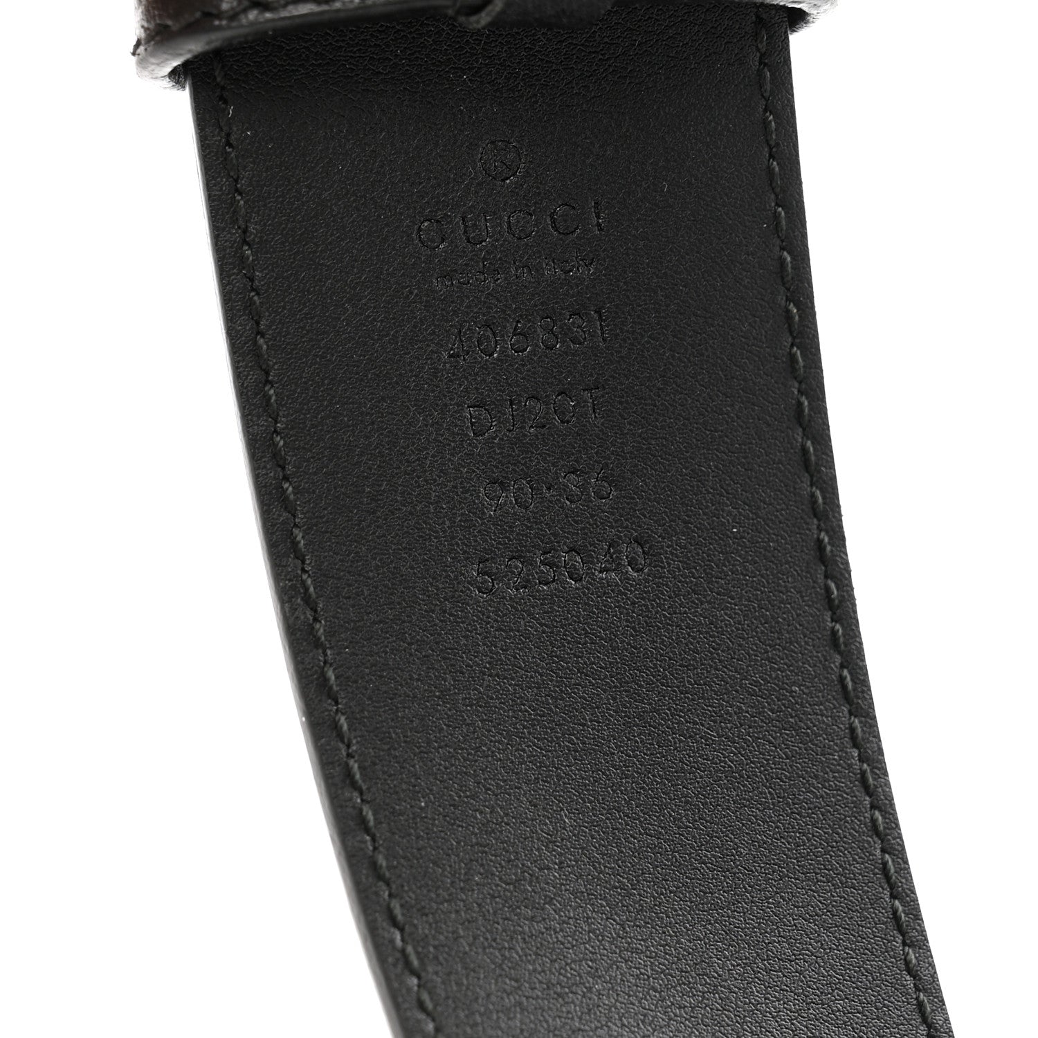Gucci Calfskin Double G 40mm Belt 90 36  Black 5 of 7