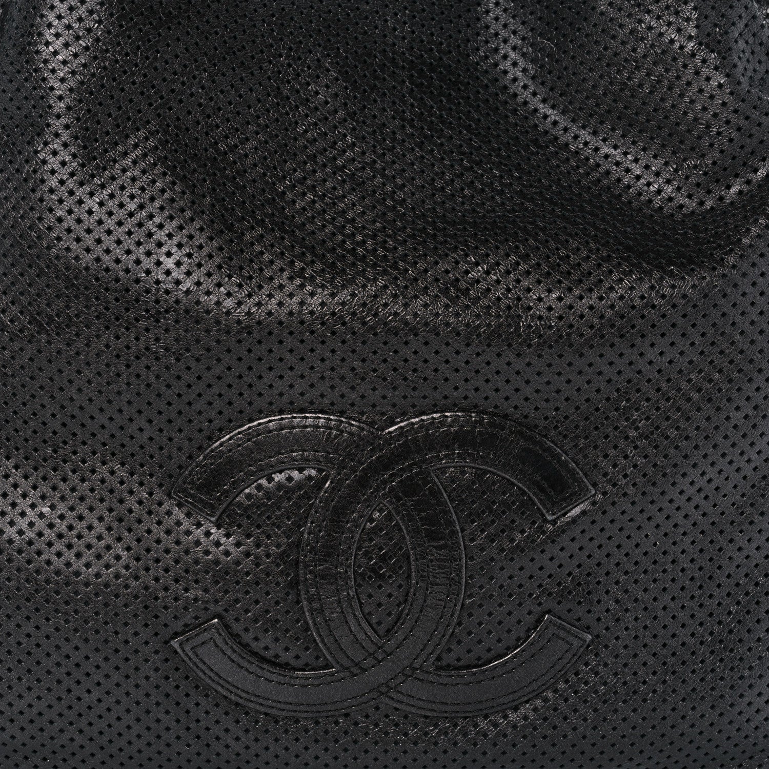 Chanel Glazed Calfskin Perforated Medium Rodeo Drive Tote Black 8 of 14