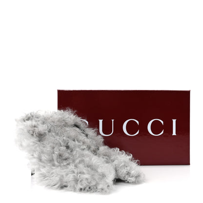 Gucci Shearling Musa Pumps 38 Alpy Gray 19 of 19