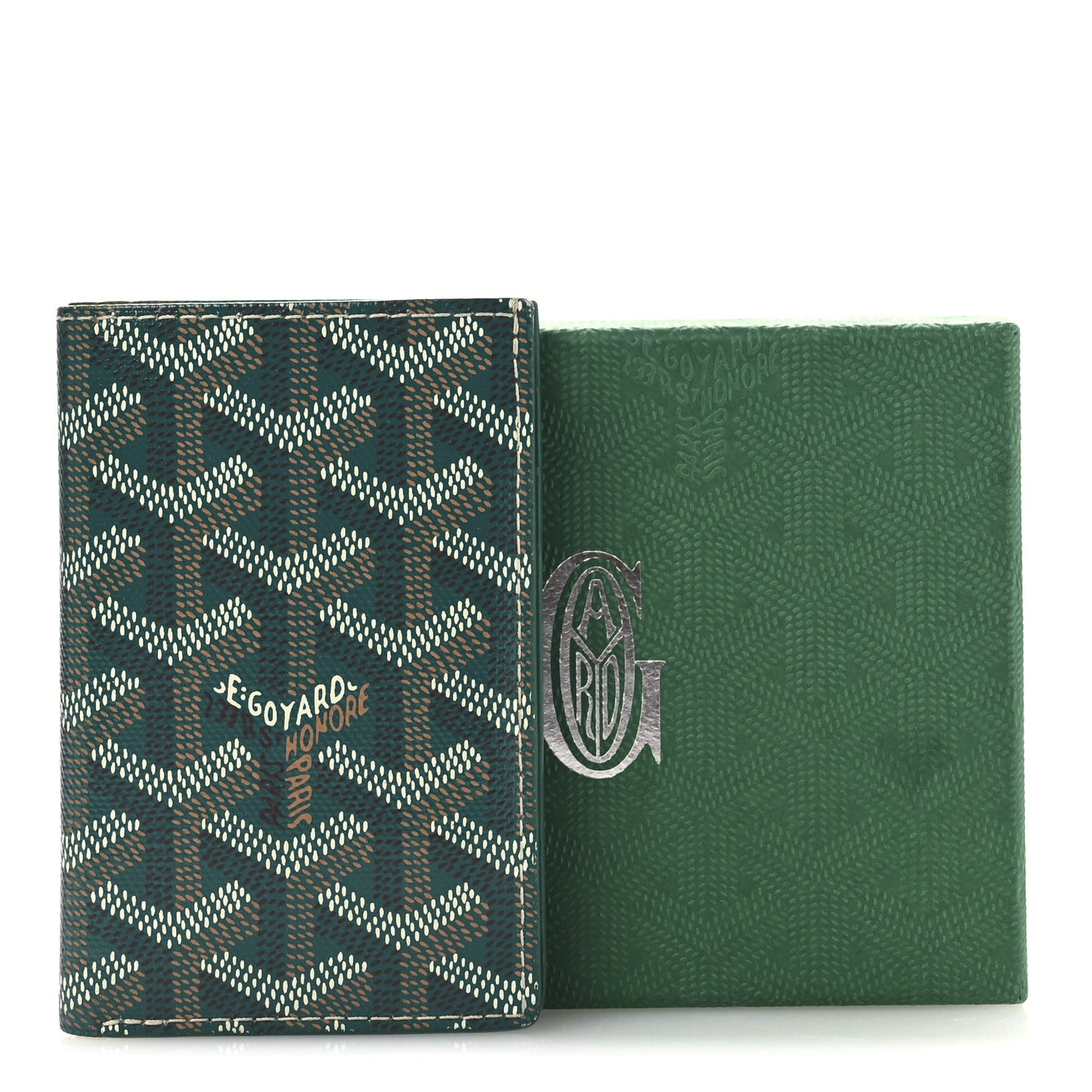Goyardine Saint Pierre Card Holder Green