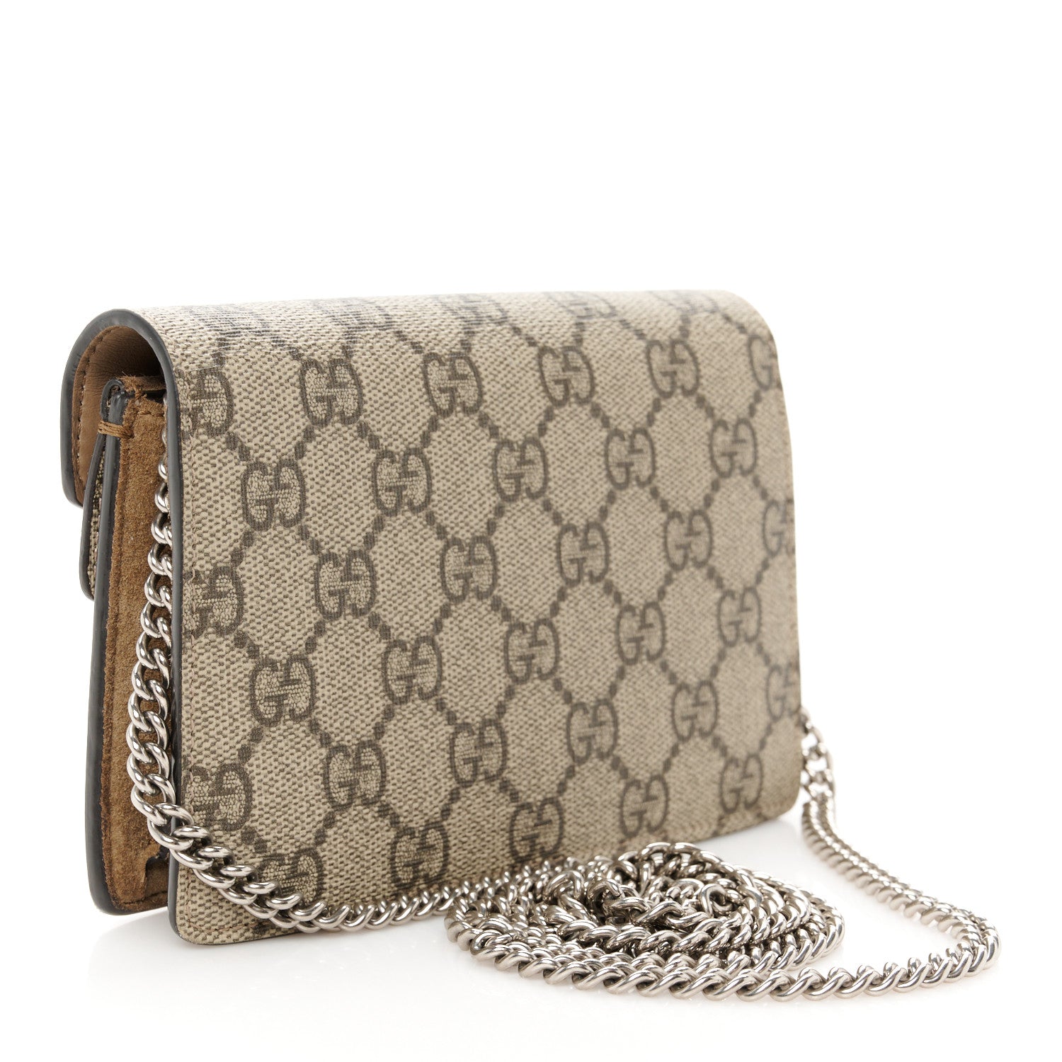 Gucci GG Supreme Monogram Super Mini Dionysus Shoulder Bag Taupe 3 of 10