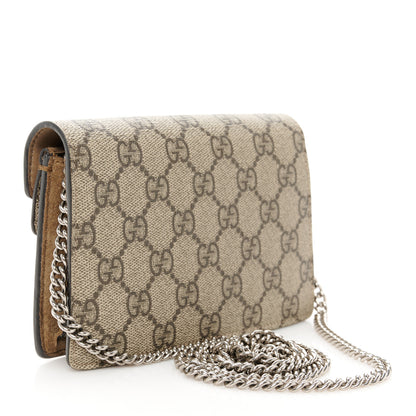 Gucci GG Supreme Monogram Super Mini Dionysus Shoulder Bag Taupe 3 of 10