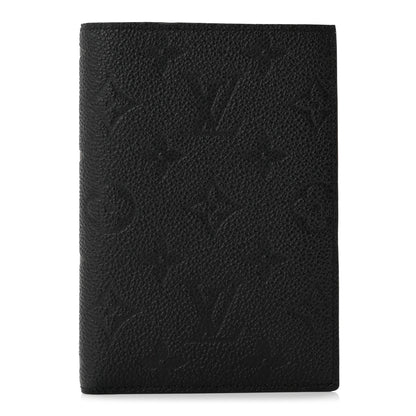 Louis Vuitton Empreinte Monogram Passport Cover Black 1 of 8