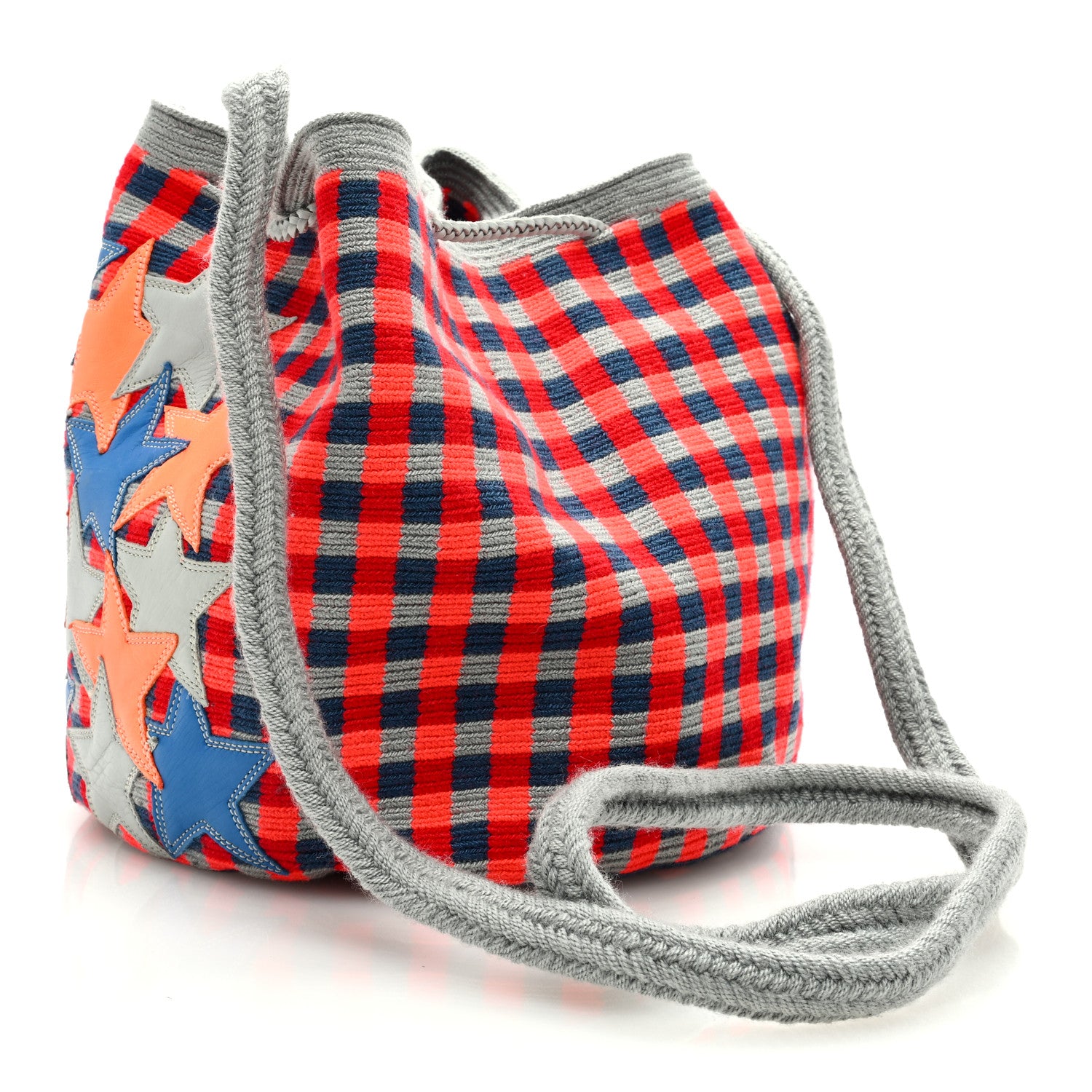 Chrome Hearts CHROME HEARTS Knit Guanabana Star Patch Bucket Bag Multicolor 3 of 8