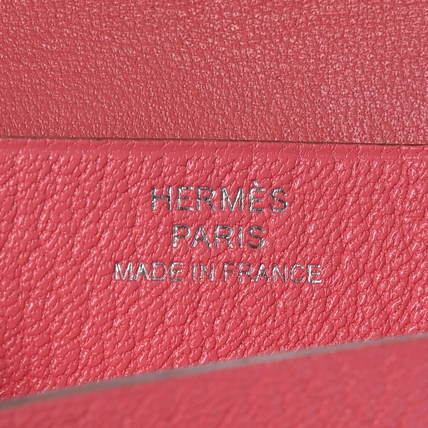 Hermes Chevre Mysore Bearn Card Holder Wallet Rose Lipstick 6 of 8