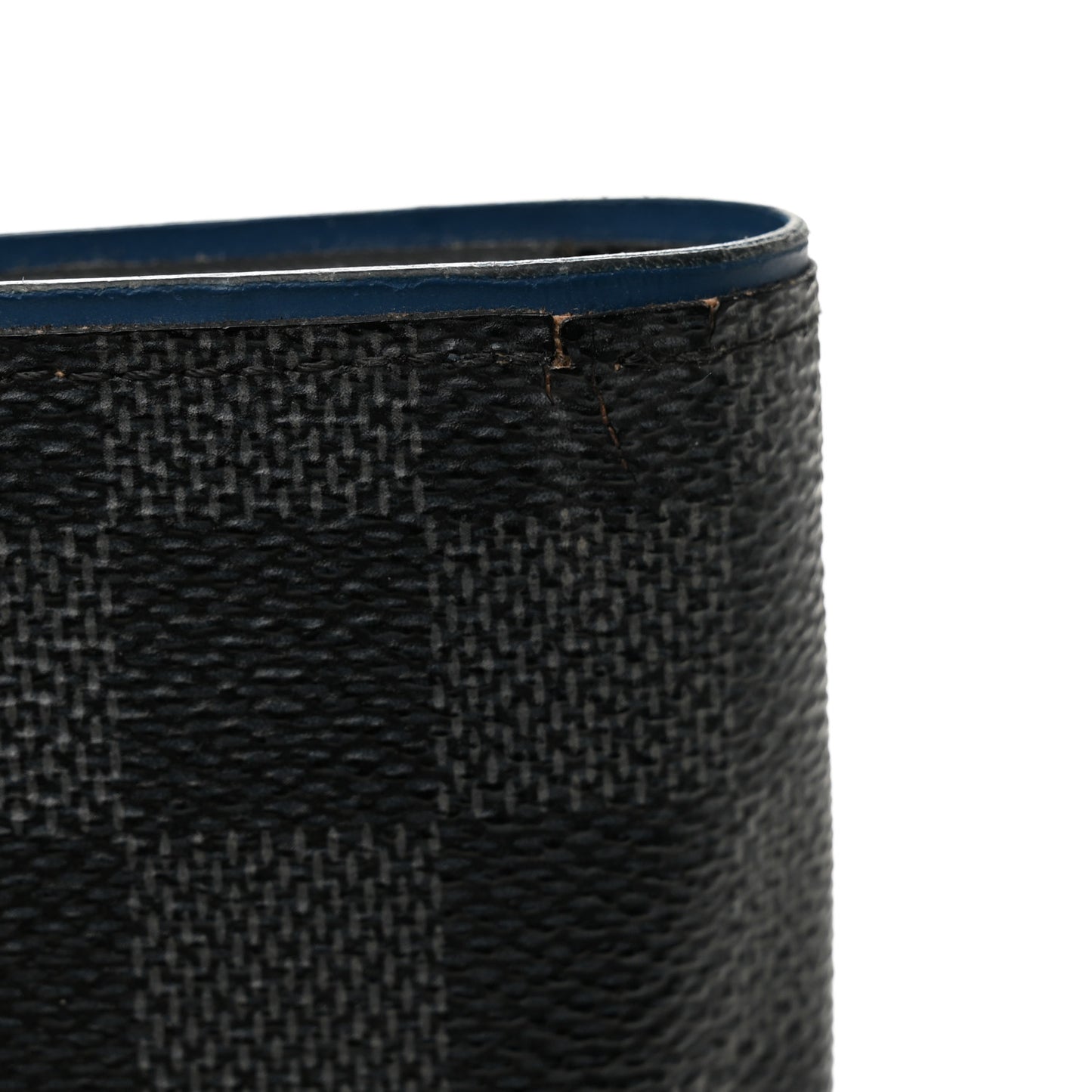 Damier Graphite Brazza Wallet Bleu Neon