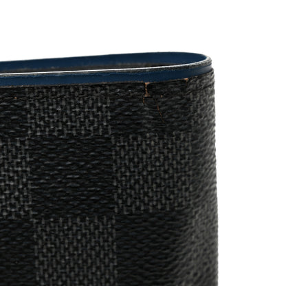 Louis Vuitton Damier Graphite Brazza Wallet Bleu Neon 8 of 9