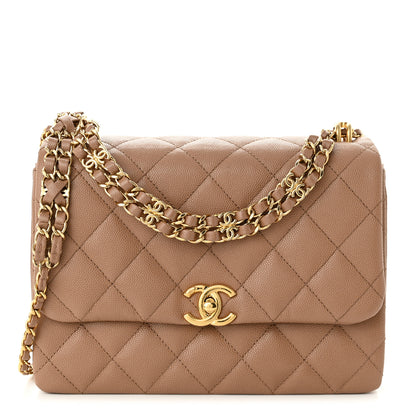 Chanel Caviar Quilted Coco First Flap Beige 1 of 11