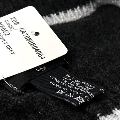 Chanel Cashmere Blend CC Beanie Hat Dark Grey 7 of 7