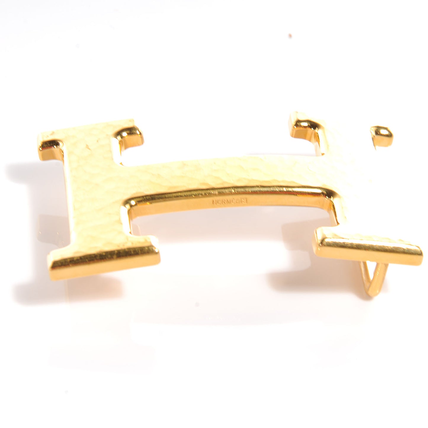 32mm Martelee H Belt Buckle Gold