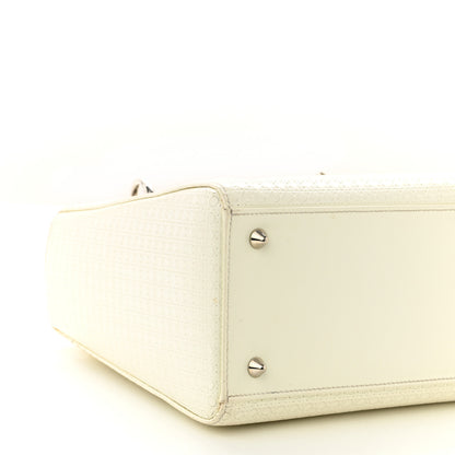 Christian Dior Patent Micro-Cannage Medium Lady Dior White 9 of 18