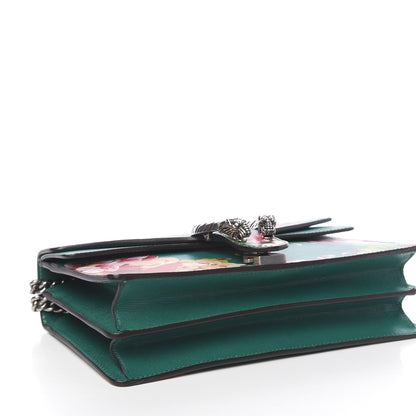 Gucci Calfskin Blooms Print Small Dionysus Shoulder Bag Bright Emerald Multicolor 4 of 10