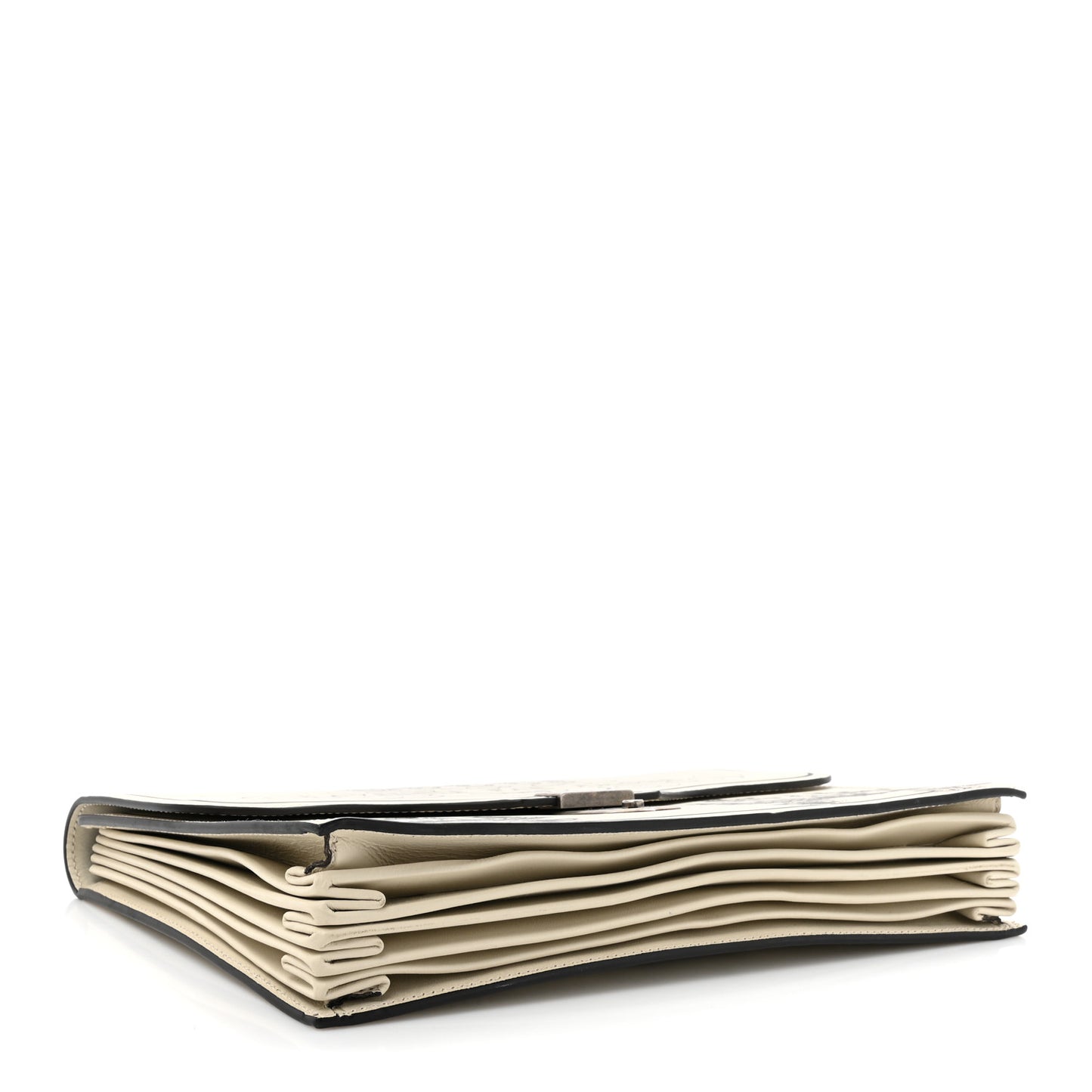 Calfskin Pouch Ivory Black