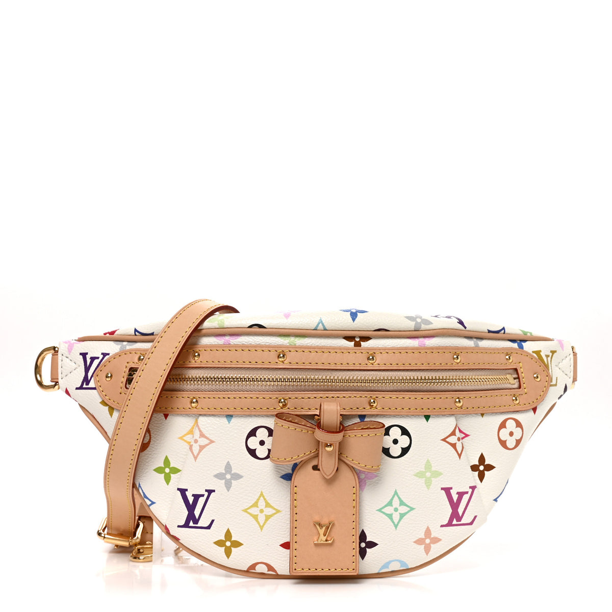 LV X TM Monogram Multicolor High Rise Bumbag White