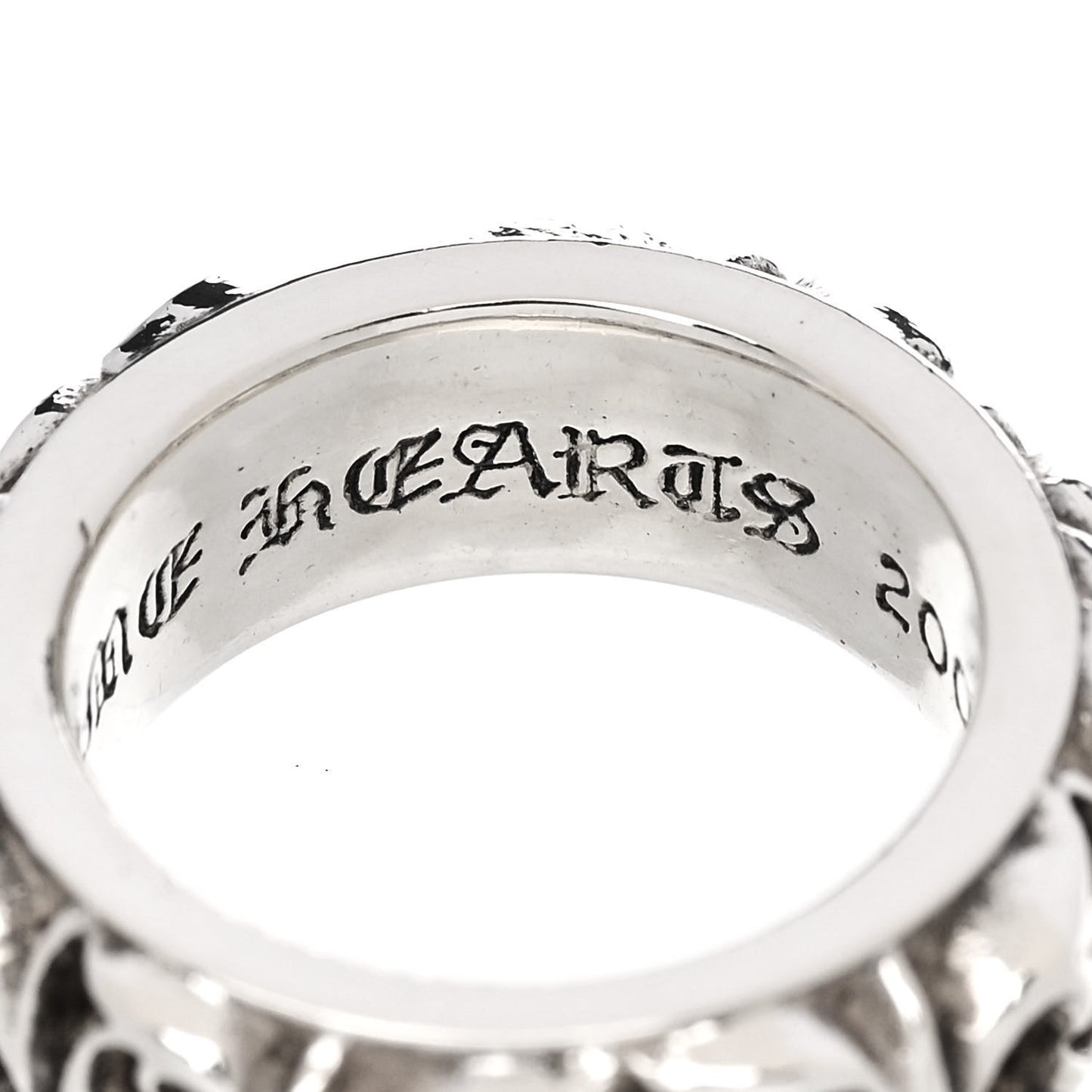 Sterling Silver Eternity Vine Band Ring 49 5