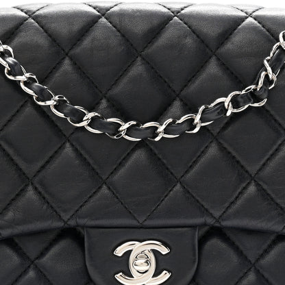Chanel Lambskin Quilted Jumbo Chanel 3 Flap Navy 8 of 11