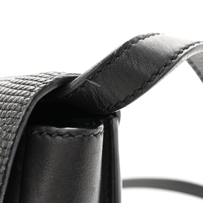 Saint Laurent Calfskin Snakeskin Effect Mini Classic Monogram Kaia Satchel Black 12 of 12
