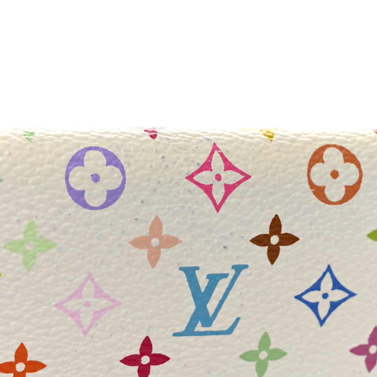 Louis Vuitton Monogram Multicolor Sarah Wallet White 9 of 10