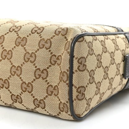 Gucci Monogram Dollar Calfskin Large Camera Case Beige Ebony Testa di Moro Marrone Scuro 9 of 11