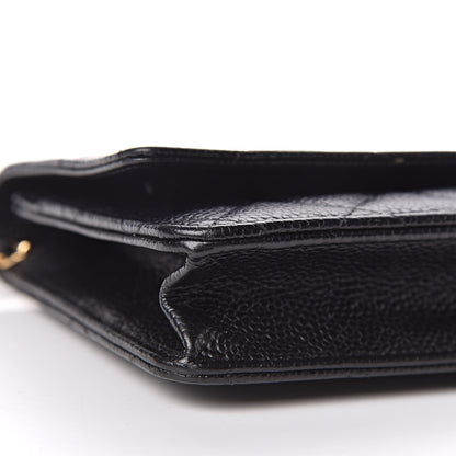 Chanel Caviar Quilted Wallet On Chain WOC Black 10 of 11