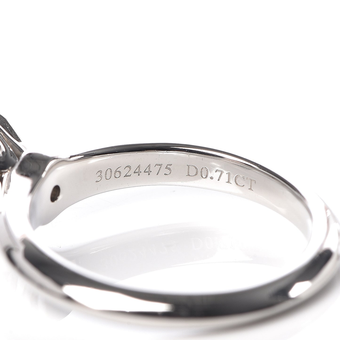 Platinum Diamond .71ct Solitaire Engagement Ring 47 4