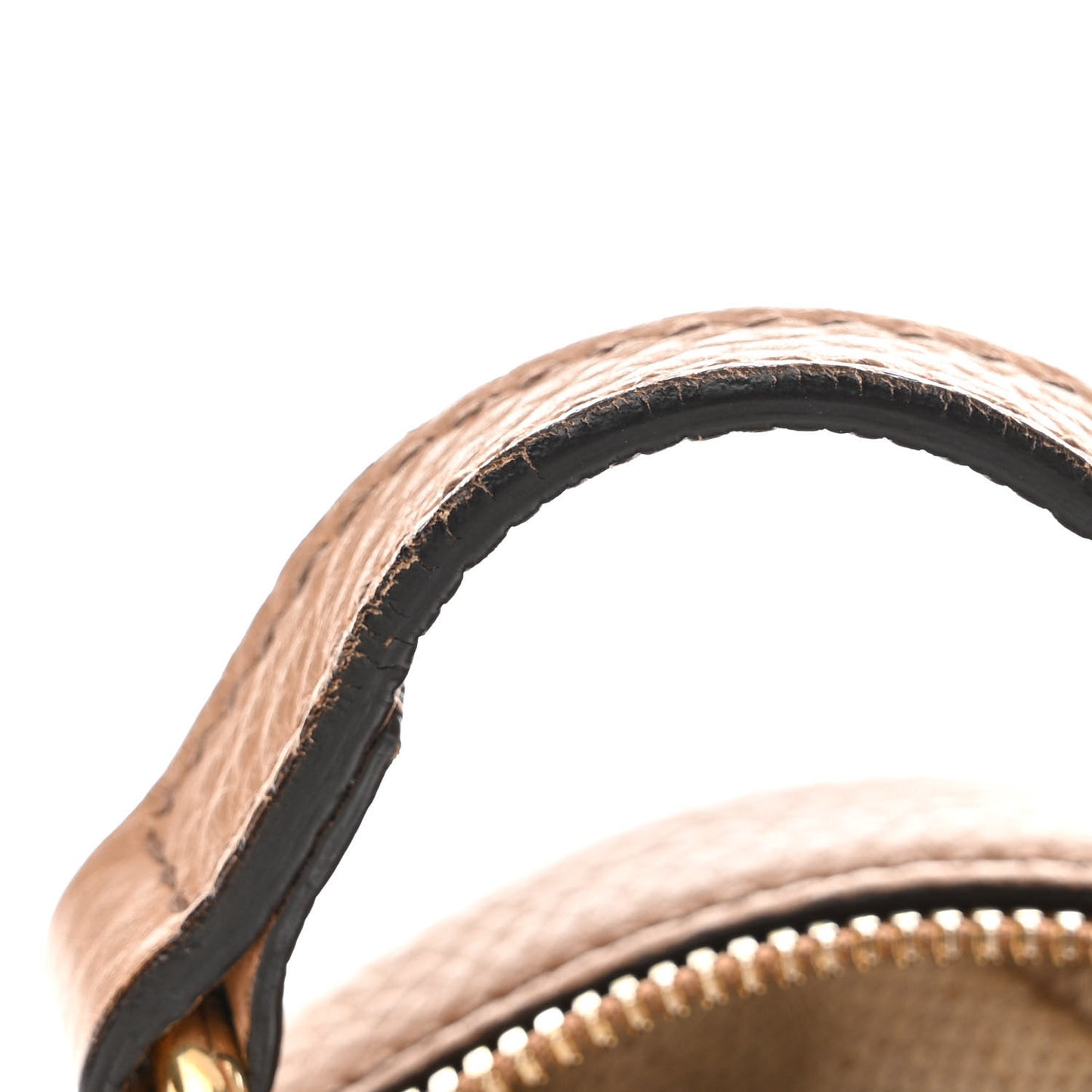 Pebbled Calfskin Small Soho Disco Bag Camelia