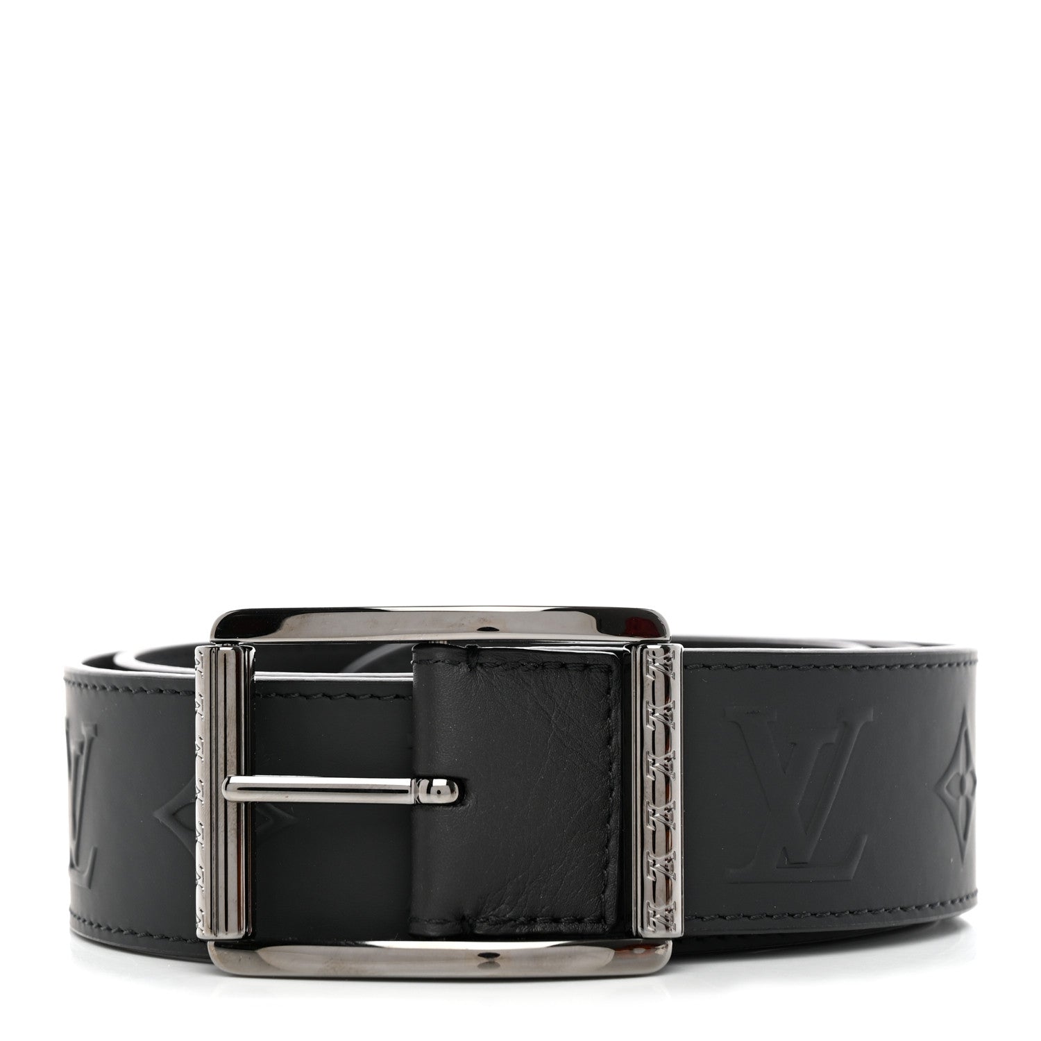 Louis Vuitton Mens Reverso 40mm Belt 95 38 Black 1 of 5