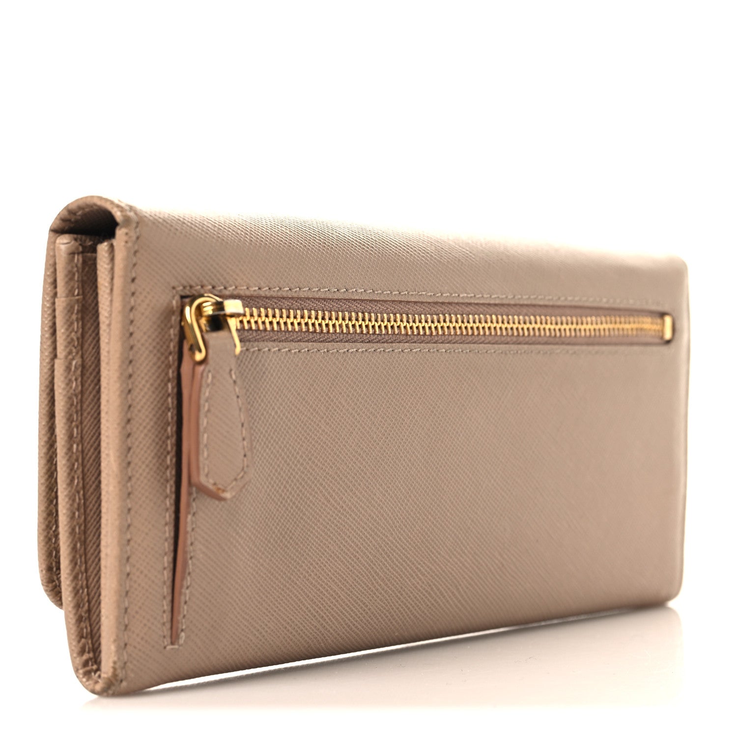 Prada Saffiano Metal Continental Flap Wallet Cammeo 4 of 9