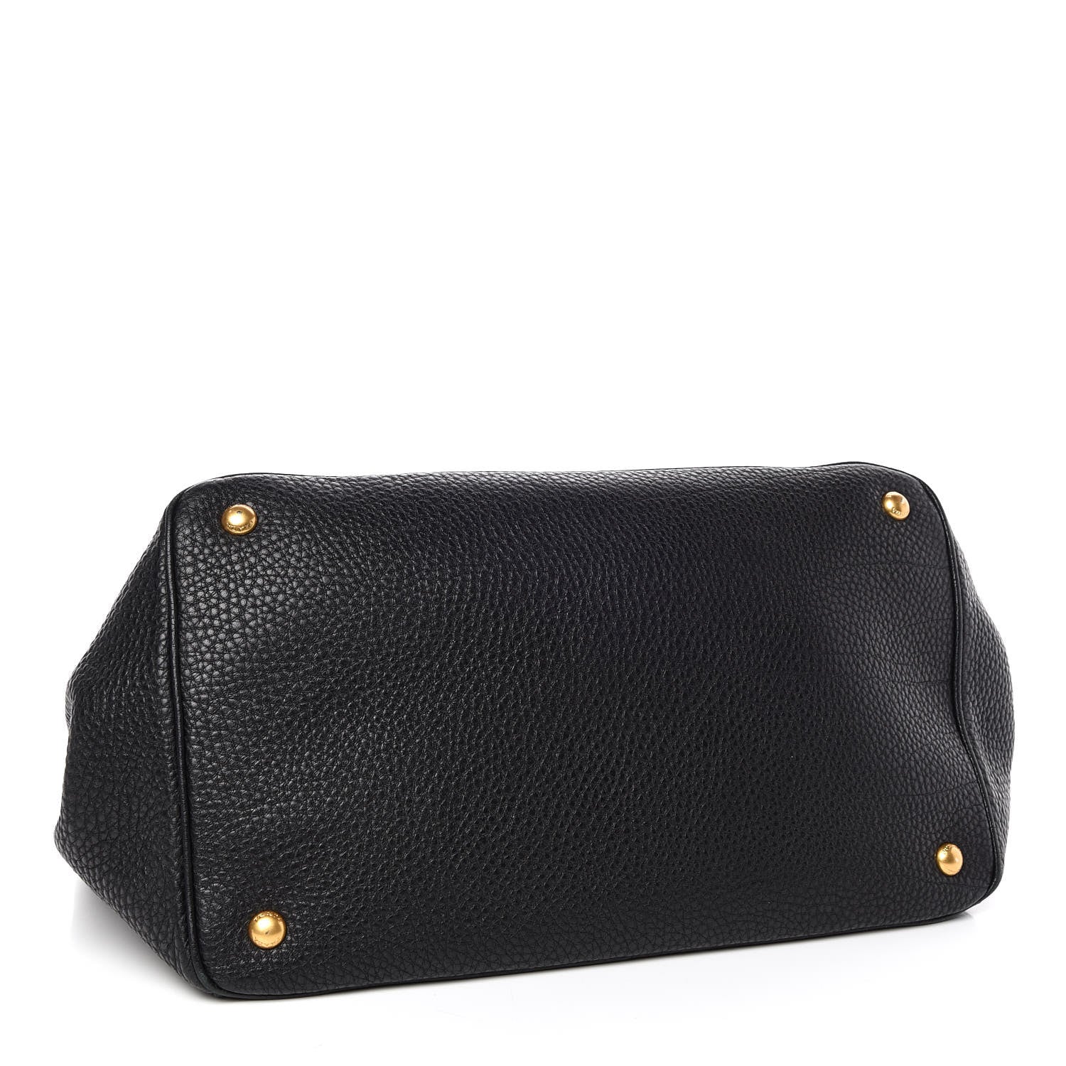 Prada Vitello Daino Tote Black 4 of 9