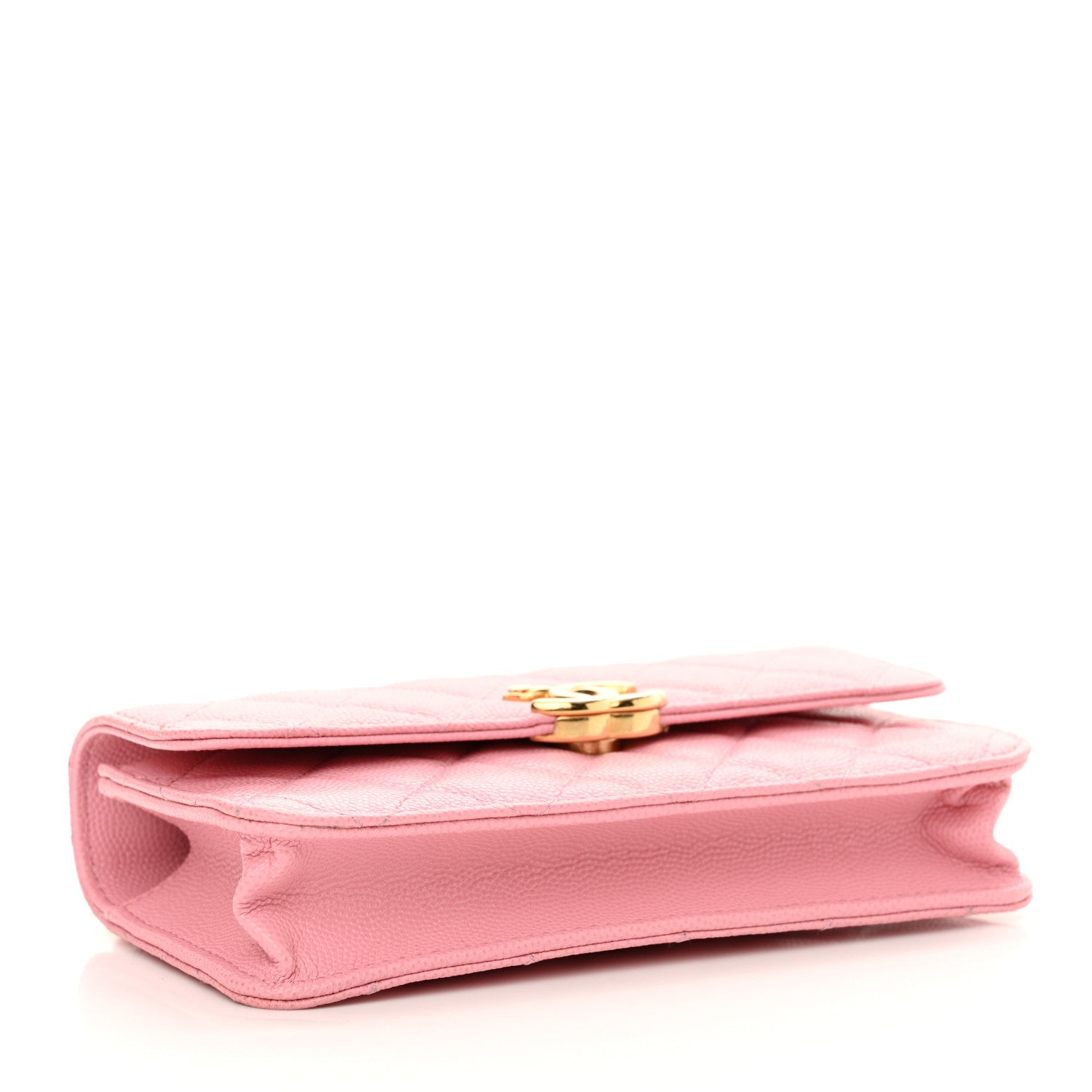 Chanel Caviar Quilted Flap Phone Holder With Chain Light Pink 4 of 13