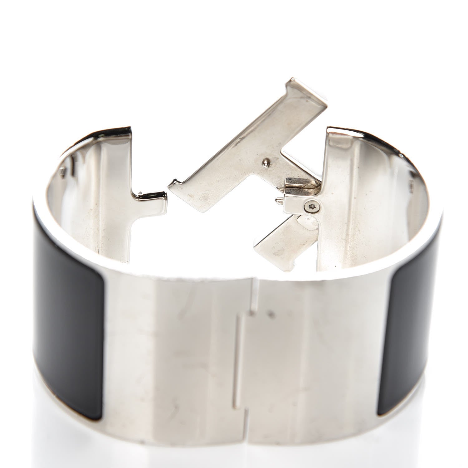 Hermes Enamel Extra Wide Clic Clac H Bracelet GM Black 4 of 7