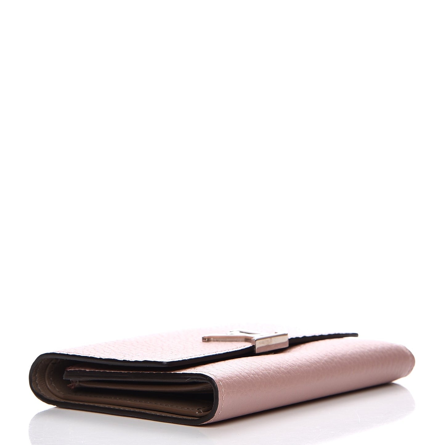 Taurillon Capucines Compact Wallet Magnolia
